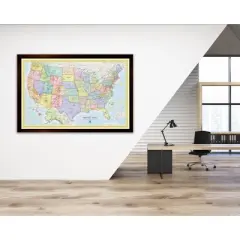 Home Magnetics US Map - XL Blue