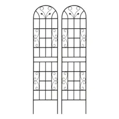 NicBex Garden Trellis for Potted Plants, Garden Bed with Trellis Rustproof Metal Trellis for Garden