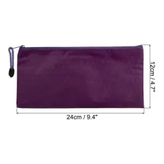 Unique Bargains A6 Waterproof Cloth Zipper Home Travel File Bags 5 Pcs