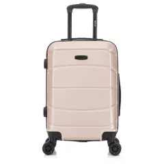DUKAP Sense Lightweight Hardside Carry On Spinner Suitcase - Champagne