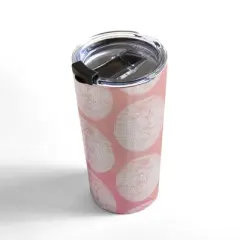 Cat Coquillette Disco Ball Blush 20 oz Stainless Steel Travel Mug - Deny Designs
