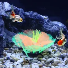 Unique Bargains Aquarium Silicone Simulation Coral Aquatic Plant Ornaments 2.36"x2.36" 1 Pc