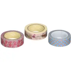 Wrapables Deco Flower Japanese Washi Masking Tape (Set of 3)