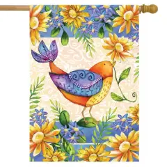 Briarwood Lane Spring House Flag 40x28 For Outdoor Spring Gift Bird House Flag Flag For Spring House Flag