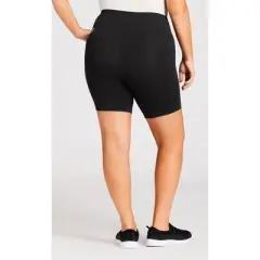 Women's Plus Size Supima&reg; Bike Short - black | AVENUE