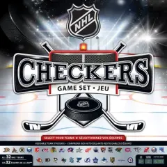 MasterPieces Officially licensed NHL League-NHL Checkers Board Game for Families and Kids ages 6 and Up