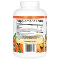 Natural Factors Vitamin C Fruit-Flavor Chew, Tangy Orange, 500 mg, 180 Chewable Wafers