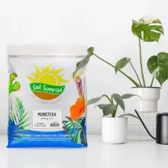 Soil Sunrise Monstera Houseplant Potting Soil Mix, Custom Blend for Growing & Repotting