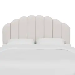 Twin Emma Shell Upholstered Headboard - Skyline Furniture