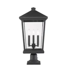 Z-Lite Beacon 3 - Light Lantern in  Black