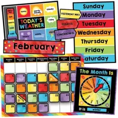 Carson Dellosa Education Celebrate Learning Calendar Bulletin Board Set