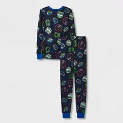 Boys' LEGO Star Wars: The Mandalorian Snug Fit 4pc Pajama Set - Blue