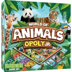 MasterPieces Kids & Family Board Games - World of Animals Opoly Jr.