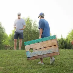 Skip's Garage | Painted Beach Wood All-Weather Cornhole Boards - ACA Sig Pro Series
