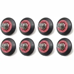 Nispira Dryer Drum Roller Assembly Compatible With LG Kenmore GE 4581EL2002A, 8 Rollers