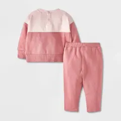 Baby Girls' Disney Minnie Mouse Top and Bottom Set - Pink