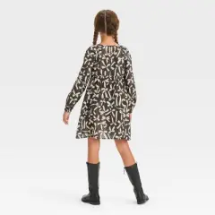 Girls' Long Sleeve Woven Dress - Cat & Jack&trade;