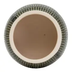 Wide Green Stoneware Planter - Foreside Home & Garden