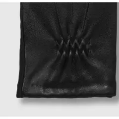 Isotoner Adult Gathered Wrist Leather Gloves