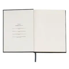 Wit & Delight Lined Journal Black Linen Note to Self