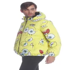 Members Only Men's Spongebob Puffer Jacket