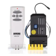 Anderic RR7079TKIT Universal 3 Speed Add-on Ceiling Fan Remote Control Kit for 3-Speed Fans