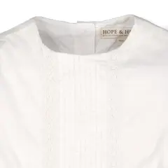 Hope & Henry Girls' Organic Cotton Special Occasion Pintuck Dress, Toddler