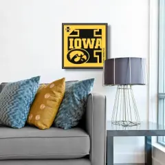 NCAA Iowa Hawkeyes 3D Logo Series Wall Art - 12"x12"
