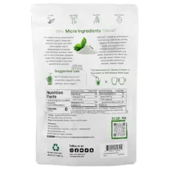 Micro Ingredients Organic Stevia Extract Powder, 8 oz (227 g)