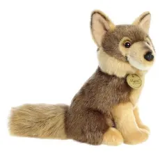Aurora Medium Coyote Miyoni Adorable Stuffed Animal Brown 9"