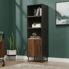 70" Canton Lane Bookcase with Door Brew Brown - Sauder