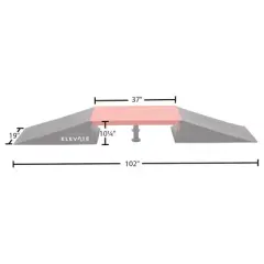 Elevate Outdoor EZ-Link Setup Skateboard Ramp 3-Piece Set with 3 Setup Options for Manual Tricks & Flips for Scooters & BMX Bikes, Orange