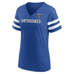 MLS San Jose Earthquakes Women's Split Neck T-Shirt