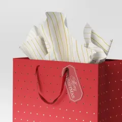 8ct Christmas Tissue Paper Gold/White - Wondershop&trade;