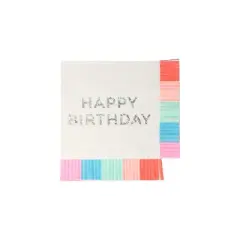 Meri Meri Birthday Fringe Small Napkins (Pack of 16)
