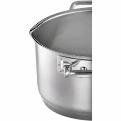 Rosle EXPERTISO Stainless Steel High Casserole Pot with Glass Lid (6.3 Inch)
