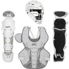 Rawlings Adult Renegade Custom White & Silver Model Catcher's Set