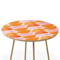 ThirtyOne Illustrations Tangerine Side Table - Deny Designs
