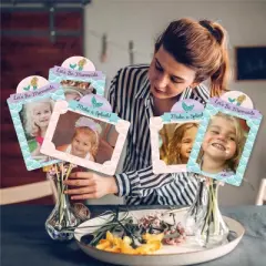 Big Dot of Happiness Let's Be Mermaids - Baby Shower or Birthday Party Picture Centerpiece Sticks - Photo Table Toppers - 15 Pieces