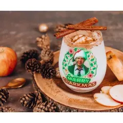 Silver Buffalo National Lampoon's Christmas Vacation Merry Clarkmas Stemless Glass | 20 Ounces