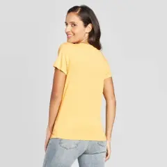 Maternity Short Sleeve Ready To Meet My Peep Easter Graphic T-Shirt - Isabel Maternity by Ingrid & Isabel&trade; Yellow XS
