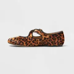 Women&rsquo;s Tasmin Leopard Print Flats &ndash; A New Day&trade; Light Brown