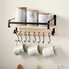 Farmlyn Creek 3 Piece Small Marble Ceramic Kitchen Canister Sets for Seasoning & Snacks with Bamboo Lids, White, 3 Sizes