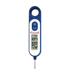 Escali Digital Long Stem Thermometer Blue: Instant Read Kitchen & Cooking Thermometer with Digital Display