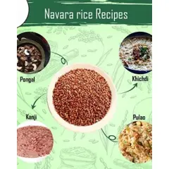 Shastha Heritage Premium Navara Rice / Authentic  Red Rice -(Pack of 2 x 2 lbs, Total 4 lbs)