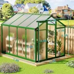 GustoWave Large Walk-In Outdoor Greenhouse for Backyard, Patio, and Lawn Gardening