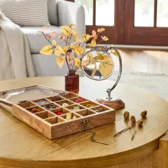 11" Golden Dogwood Artificial Fall Arrangement - Hearth & Hand&trade; with Magnolia