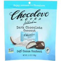 Chocolove Dark Chocolate Coconut Bites - 8 bags, 3.5 oz each