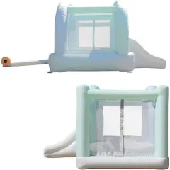 Bounceland Day-Dreamer Mist with Ball Pit Bounce House - Blue