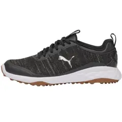 Puma Men's Fusion Pro Spikeless Golf Shoes - Black/Silver